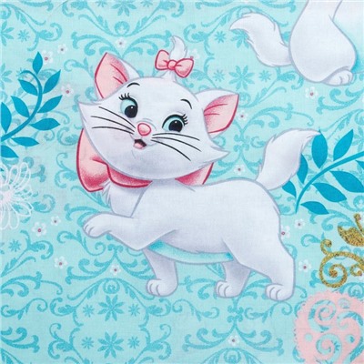 Постельное бельё 1.5 сп «Кошечка», 143×215 см, 150×214 см, 50×70 см-1 шт., хлопок 100%, поплин