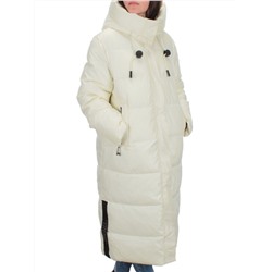 H-2202 WHITE Пальто зимнее женское (200 гр .холлофайбер)