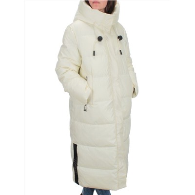 H-2202 WHITE Пальто зимнее женское (200 гр .холлофайбер)