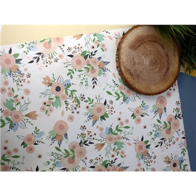 Упаковочная бумага «Flora», white (50*70 см)
