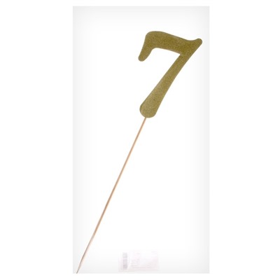 Топпер в торт «7», цвет золото