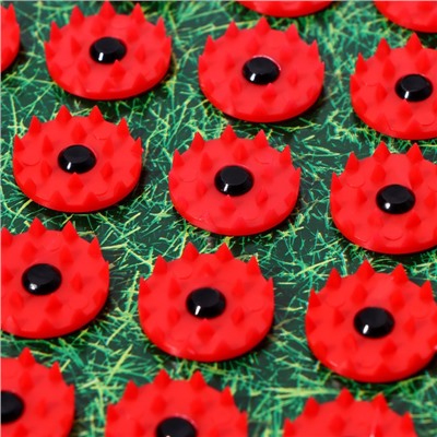 Аппликатор «Кузнецова - Любимой маме», 70 колючек, плёнка, 23×32 см, жёлтый