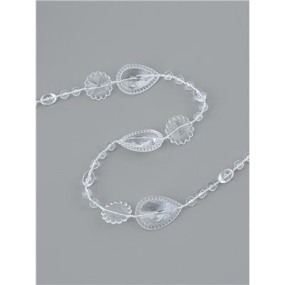 Бусы на нитях, 15 мм, 9±1 м, прозрачные