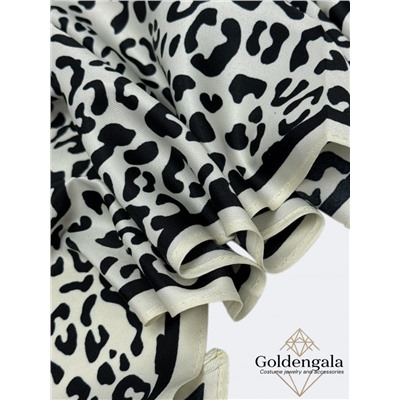 Косынка шелковая с принтом Арт 25183/007