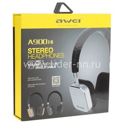 Наушники MP3/MP4 AWEI (A900Hi) полноразмерные черные