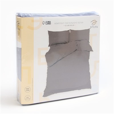 Постельное бельё Этель евро Canvas 200х215 см,225х240 см,50х70± 3 см - 2 шт, новосатин