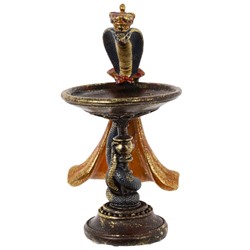 Изделие декоративное "Змея с блюдом", L16,5 W17 H29,5 см