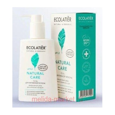 ECOLATIER Гель для интимной гигиены Natural Care Ежедневный уход 250мл 822101