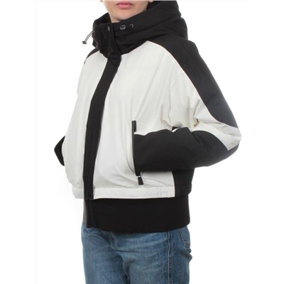 H24-381 BLACK WHITE Куртка зимняя женская (80% пух / 20% перо) M - 44 российский