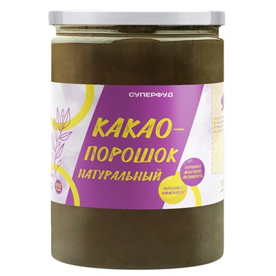 Суперфуд "Намажь_орех" Какао-порошок натуральный 500 гр.