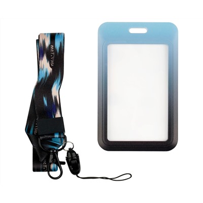 Бейдж вертикальный MESHU "Sensitive", 110*70мм, лента с карабином, 2D печать, опп пакет, европодвес