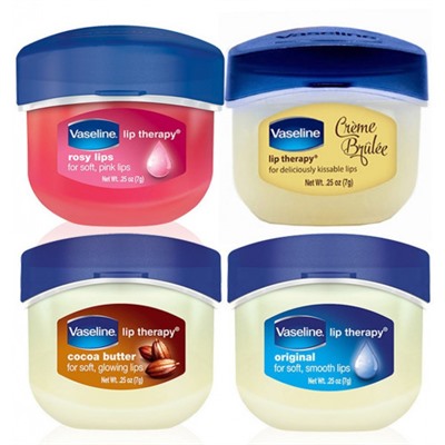Бальзам для губ Vaseline 4 аромата 7 гр