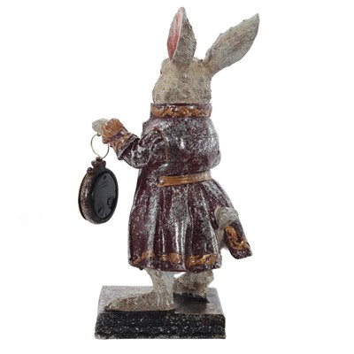 GAEM Фигурка декоративная "Кролик" с часами (LR44x1), L15 W15 H30 см