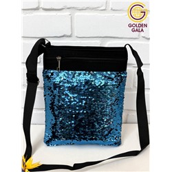 Сумка-планшет с пайетками на длинной ручке 22,5х27,5  см