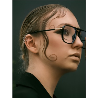 Серьга кафф «Котик», цвет серебро