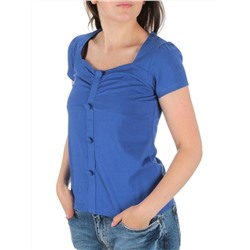 88-05 BLUE Футболка женская (95% хлопок, 5% спандекс)