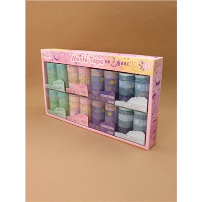 Набор декоративного скотча 10 шт. "Night magic", mix, шоу-бокс 8 шт.