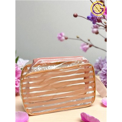 Косметичка-сумка с ручками женская прозрачная