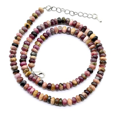 Бусы из Турмалина рондель 6*3мм, 46см, 27,6г