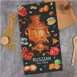 Полотенце Этель "Самовар" 40х73 см, 100% хл, саржа 190 г/м2