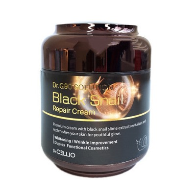 Крем для лица с муцином улитки Dr.G90 SOLUTION BLACK SNAIL REPAIR CREAM, Dr. CELLIO, 85 г