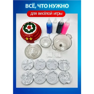 Набор для создания слаймов для детей и взрослых, слайм-кухня красная