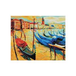 Алмазная мозаика ТРИ СОВЫ "Венеция", 40*50см, холст, картонная коробка с пластиковой ручкой