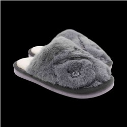 Тапочки меховые 10339 серые