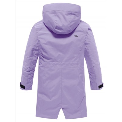 Парка зимняя женская с капюшоном сиреневого цвета 9538-1Sn