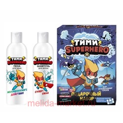 Compliment Kids Подарочный набор Superhero Тутти-Фрутти (Шампунь 200мл + Пена 200мл + расписание) №1183