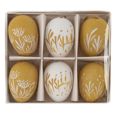 GAEM Набор из 6-ти изделий декоративных подвесных "Яйцо" (3,5*5,5), L15 W13 H5 см