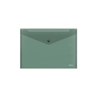 Папка-конверт на кнопке В5 (285×210 мм), 160 мкм, ErichKrause Glossy Classic, полупрозрачная, микс