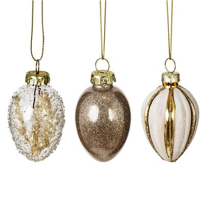 GAEM Набор из 3-х изделий декоративных подвесных "Яйцо пасхальное" (4,5*8), L13 W7,5 H5 см