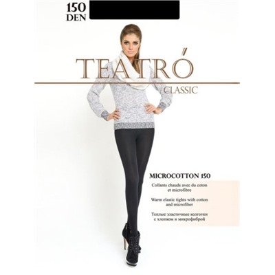 Колготки теплые, Teatro, Micro&Cotton150 оптом