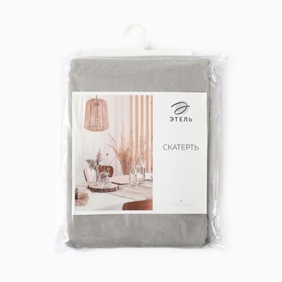 Скатерть Этель Kitchen 146×180 см, цвет светло-серый, 100% хлопок, саржа 250 г/м²