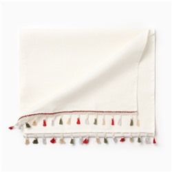 Дорожка на стол Этель Home collection, 40×146 см, 100% лён, белая