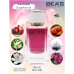 Beas W518 Calvin Klein Euphoria Women edp 50 ml, Парфюм женский Beas W518 создан по мотивам аромата Calvin Klein Euphoria