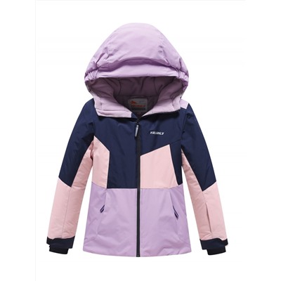 Горнолыжный костюм зимний для девочки фиолетового цвета 9518F