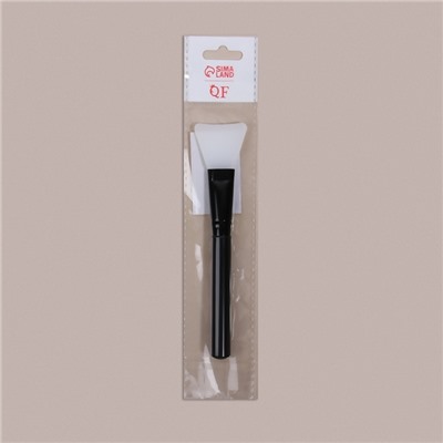 Кисть для масок, силиконовая, 15(±1) см, чёрная, белая