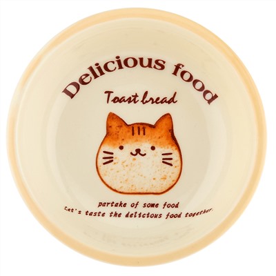 "Делишес фуд (Delicious food)" Блюдце-розетка для варенья фарфоровое д10,2см h2,9см, с деколью (Китай)
