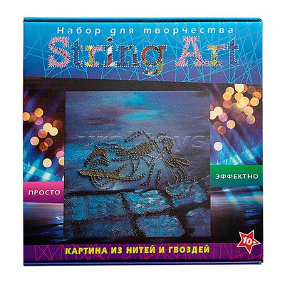 Набор для творчества в технике "Мотоцикл" String art