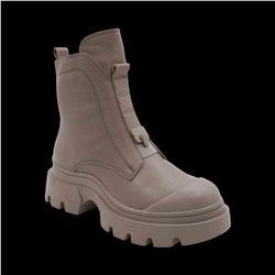 Ботинки из натуральной кожи на меху 6700-1 серые