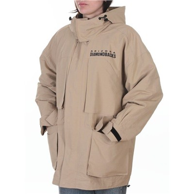 3106 BEIGE Куртка демисезонная женская (100 гр. холлофайбер)