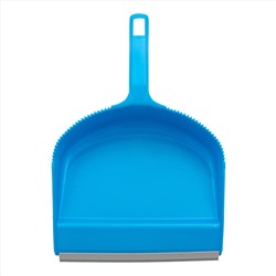 Набор: совок с кромкой 330 x 225 мм и щетка-сметка 285 мм, голубой, Home Palisad