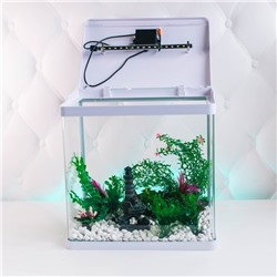 Грунт для аквариума «Галька цветная, белая» 800 г фр 8-12 мм