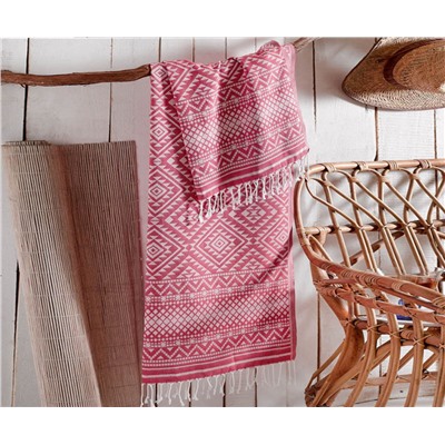 Пештемаль с Бахромой 100x180 см Jakarlı Kilim Kırmızı 5092