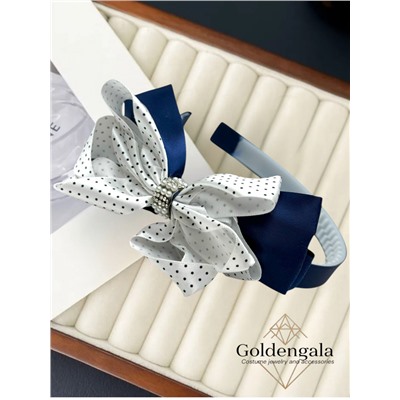 Ободок для волос детский с бантом ОБ4