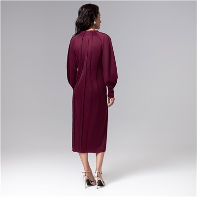 Платье-футляр со швами наружу, Больше, чем просто платье (винное)