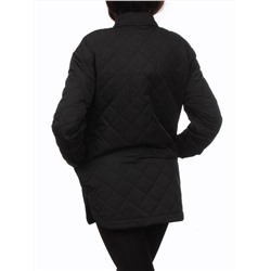 H24-002 BLACK Куртка демисезонная женская (100 гр. холлофайбер)