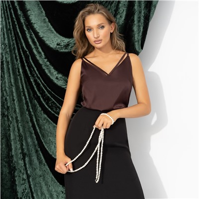 Топ из шелка, Создана для поцелуев (шоколадный)